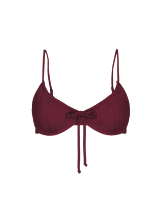 Bordeaux Drawstring Top