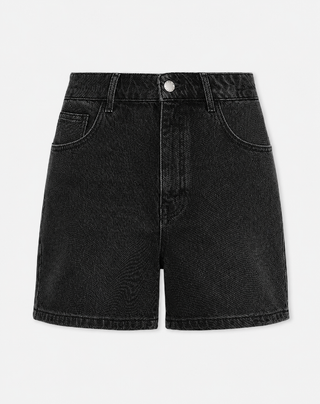 Short en jean coupe mom