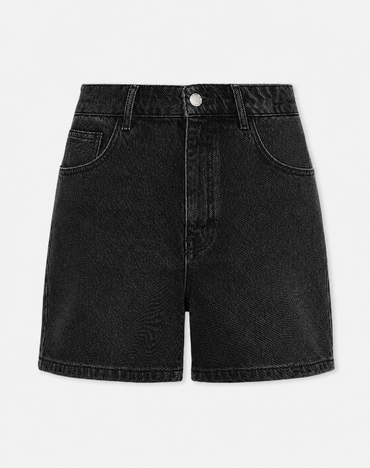 Short en jean coupe mom