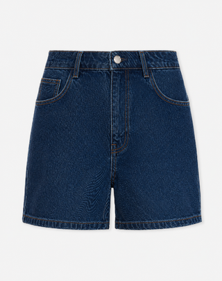 Short en jean coupe mom