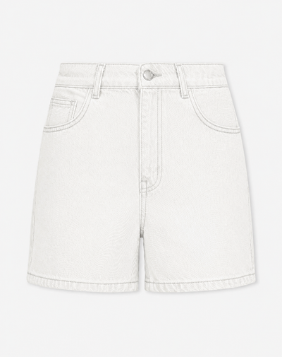 Short en jean coupe mom