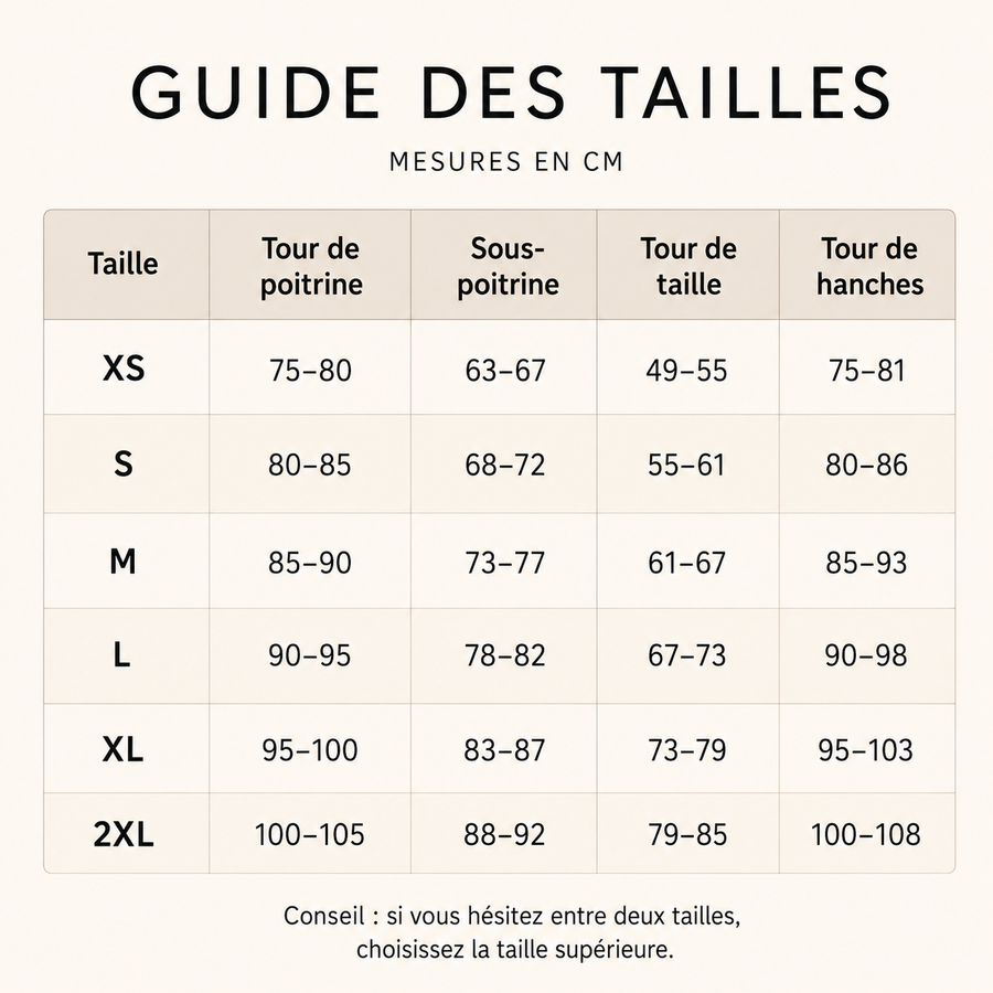 Guide des tailles