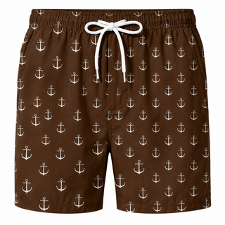 Short de plage imprimé tropical