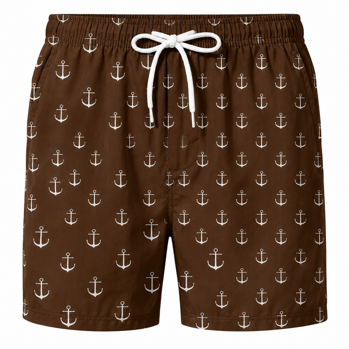Short de plage imprimé tropical