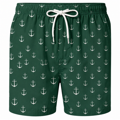 Short de plage imprimé tropical