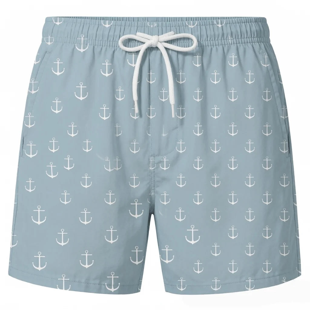 Short de plage imprimé tropical