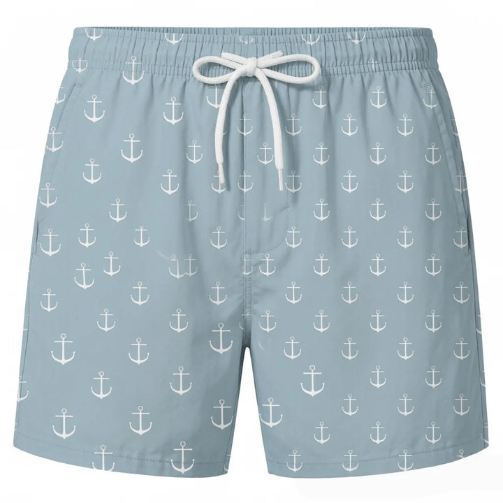 Short de plage imprimé tropical