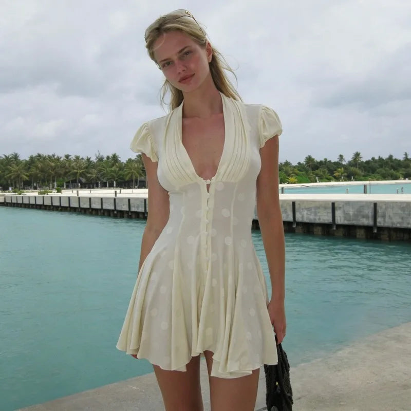 Vintage Polka Dot Mini Dress