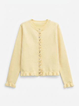 Cardigan en maille à manches papillon