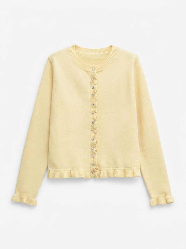 Cardigan en maille à manches papillon