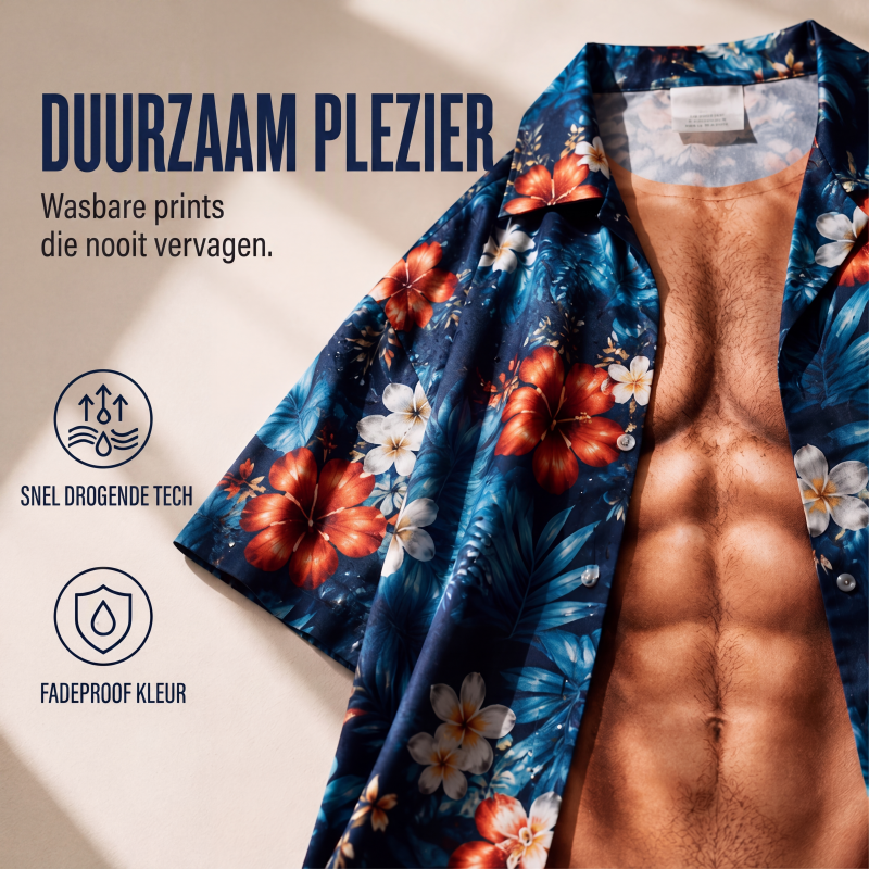 Chemise hawaïenne pour hommes, imprimé floral tropical, manches courtes, blouse décontractée de plage avec boutons