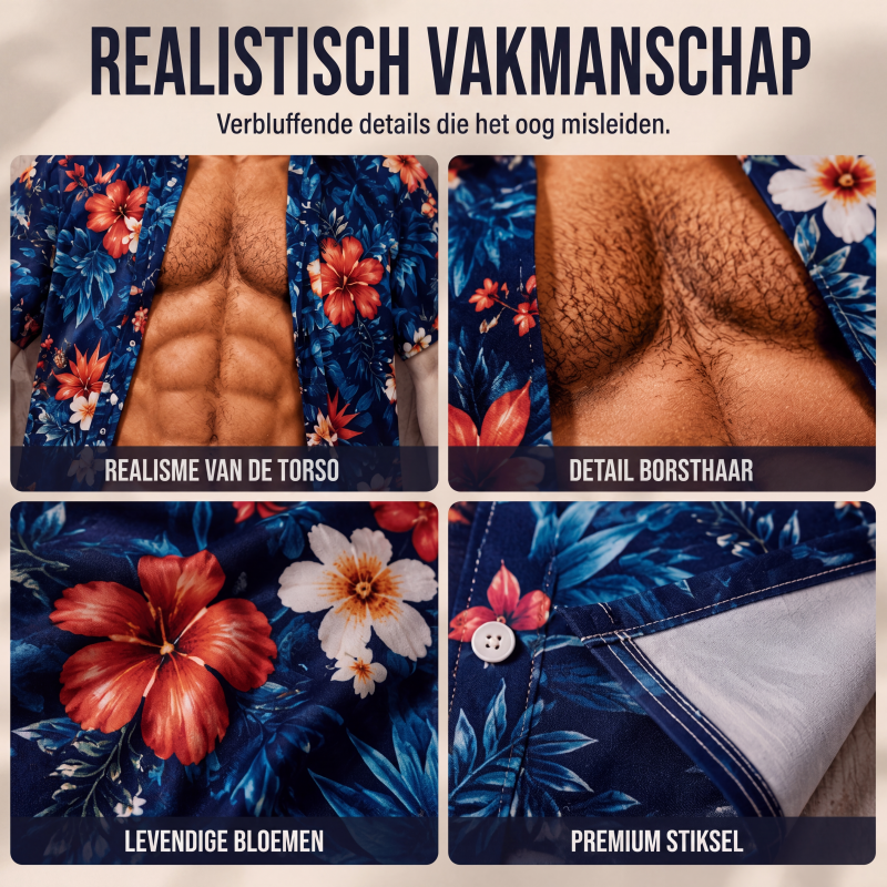 Chemise hawaïenne pour hommes, imprimé floral tropical, manches courtes, blouse décontractée de plage avec boutons